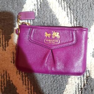 Coach wristlet wallet purple